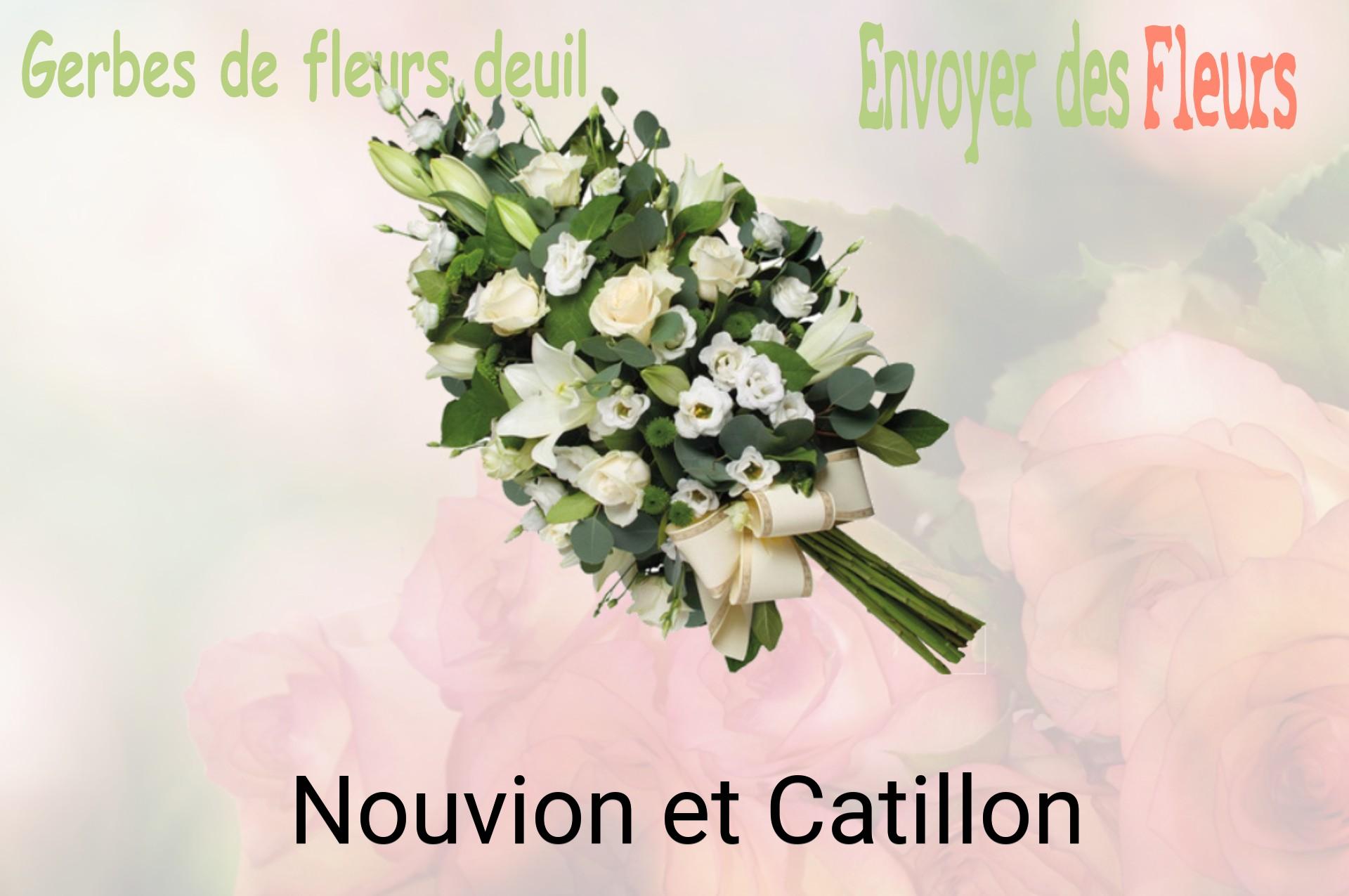 Gerbe de fleurs de deuil livrée à Nouvion-et-Catillon